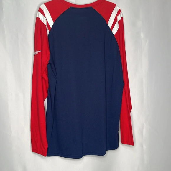 Nike Navy/Red New York Giants Classic Arc Raglan Tri-Blend Long Sleeve SZ XL - Picture 8 of 12